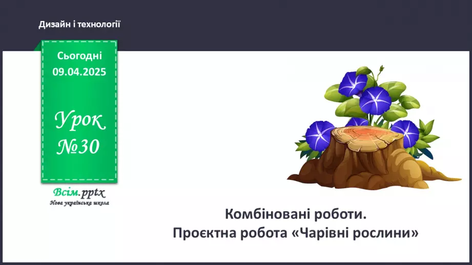 №30 - Комбіновані роботи. Проєктна робота «Чарівні рослини».0 №30 - Комбіновані роботи. Проєктна робота «Чарівні рослини».0
