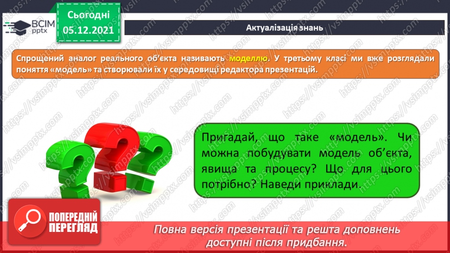 №15 - Інструктаж з БЖД. Моделювання. Інформаційні моделі. Створення інформаційної (схема) та математичної моделі для розв’язання задачі з математики.6