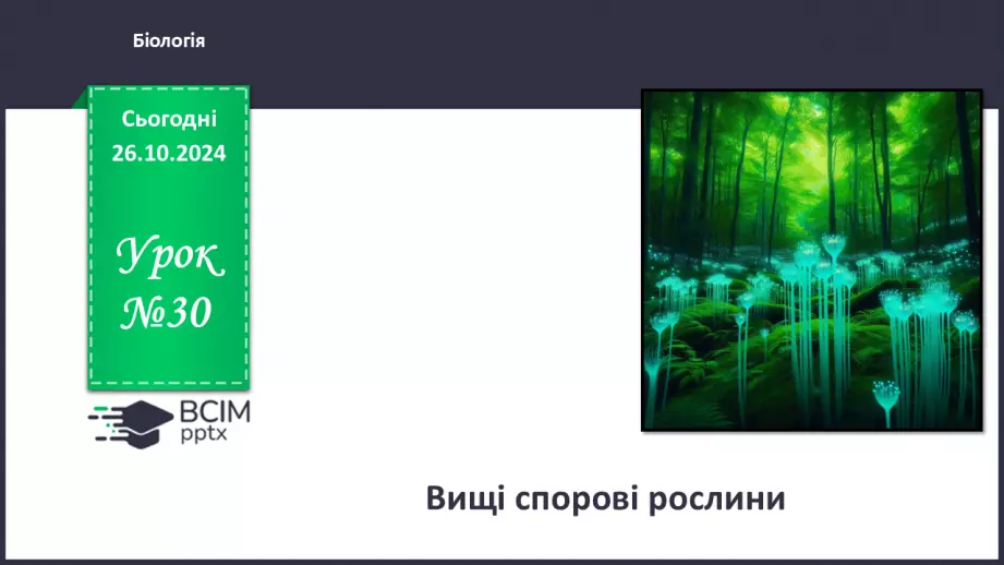 №30 - Вищі спорові рослини.0