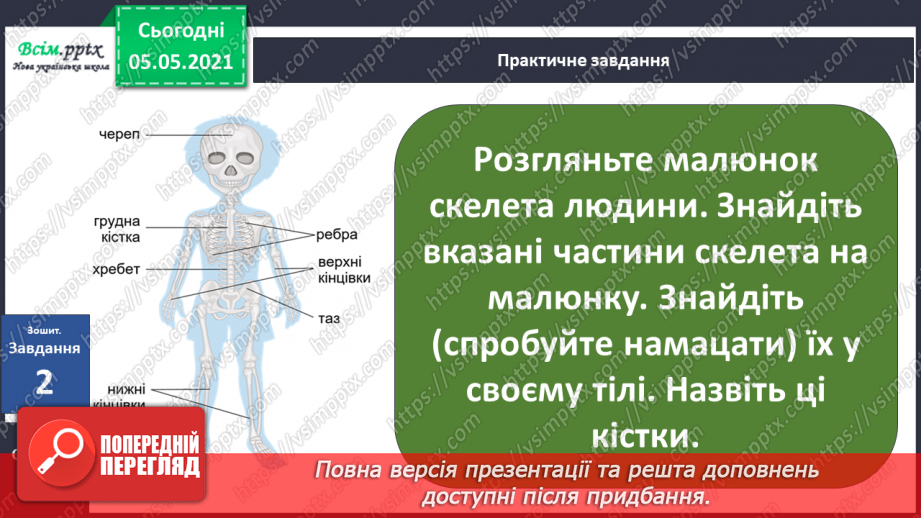 №057-58 - Скелет — опора тіла.22 №057-58 - Скелет — опора тіла.22