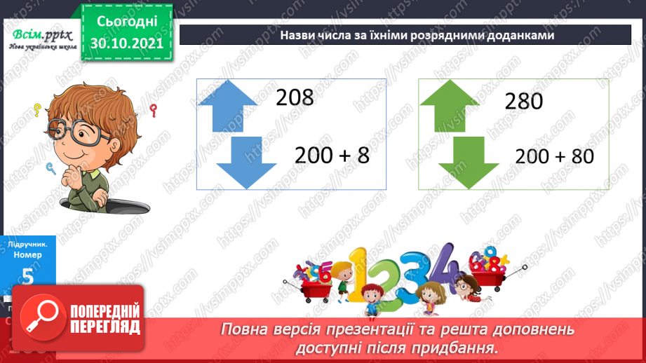 №054-55 - Розклад чисел на розрядні доданки19 №054-55 - Розклад чисел на розрядні доданки19