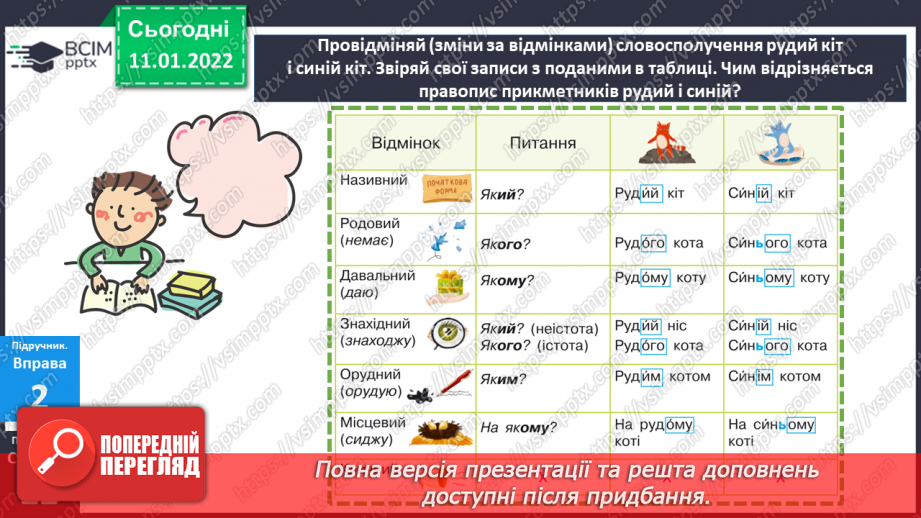 №088 - Відмінювання прикметників чоловічого роду.16 №088 - Відмінювання прикметників чоловічого роду.16