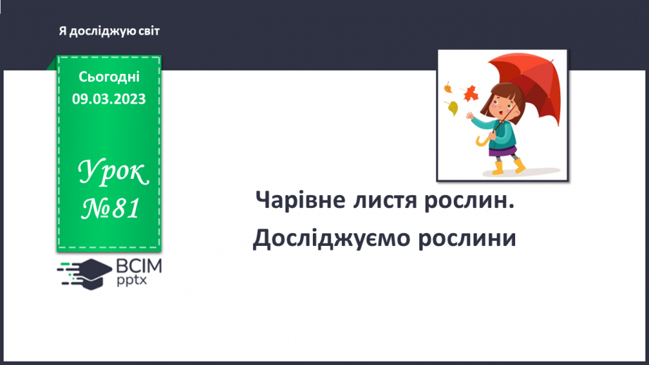 №081 - Чарівне листя рослин. Досліджуємо рослини.0
