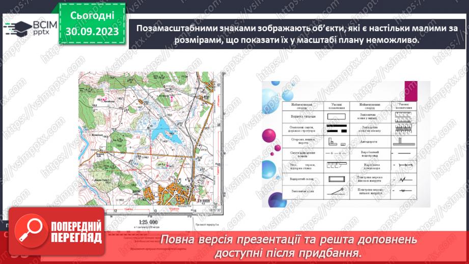 №12 - План місцевості: його ознаки, умовні знаки.18