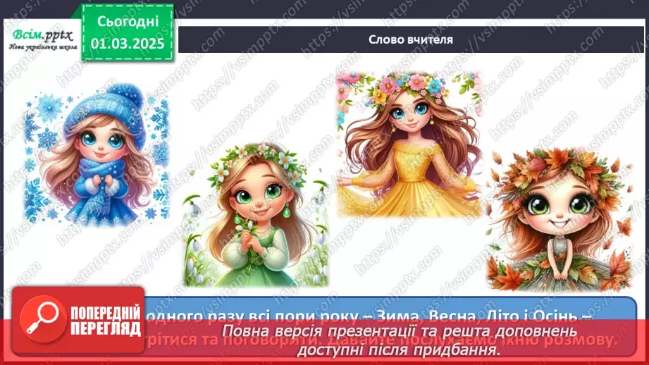 №25 - Пори року зустрічаються  Пори року в мистецтві.4