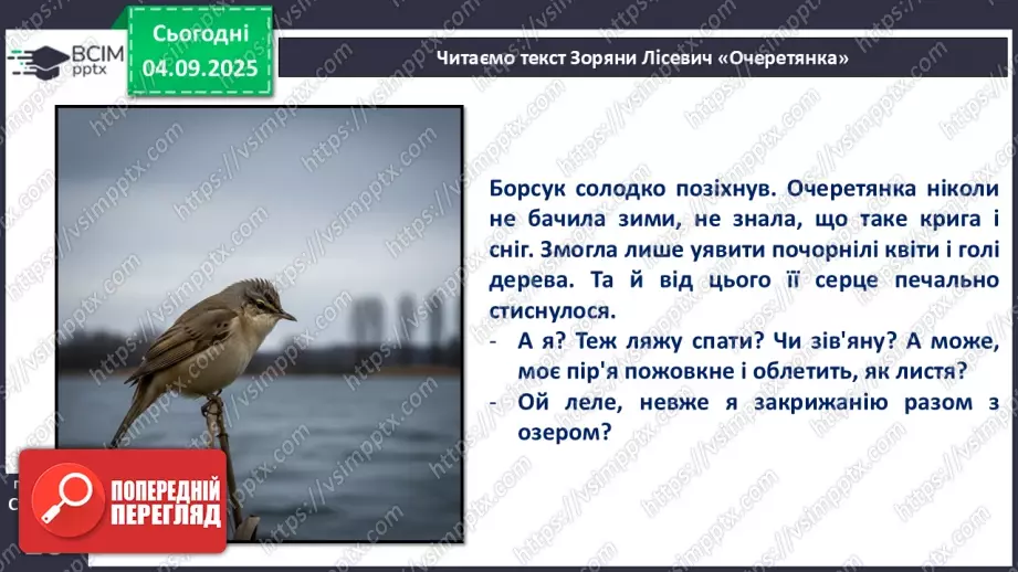 №009 - Зоряна Лісевич. «Очеретянка...».18 №009 - Зоряна Лісевич. «Очеретянка...».18