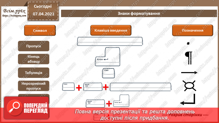 №07 - Створення, редагування та форматування символів, колонок, списків в текстовому документі.12