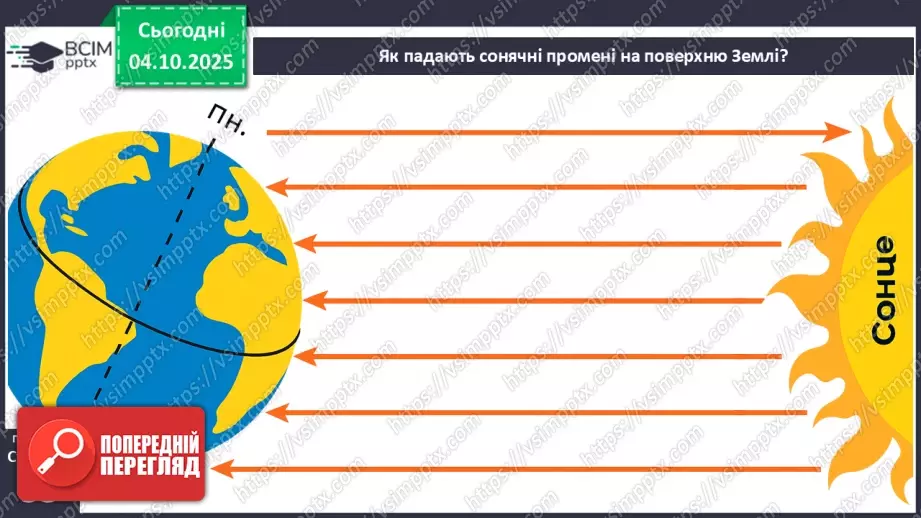№0019 - Нагрівання земної поверхні сонячними променями.4 №0019 - Нагрівання земної поверхні сонячними променями.4