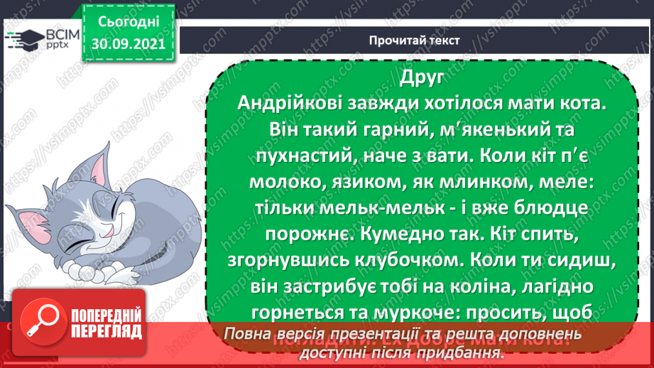 №028 - Розвиток зв’язного мовлення. Написання речень, які описують домашнього улюбленця або тварину, яка тобі подобається8