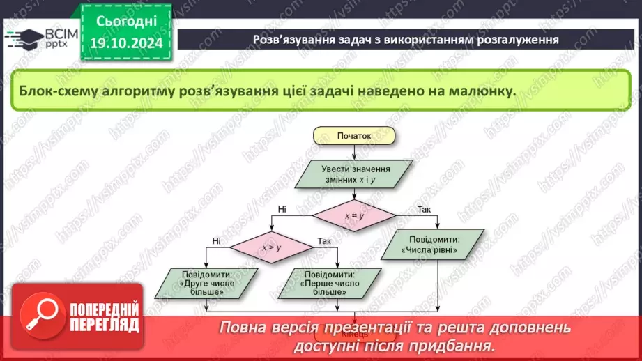 №17-19 - Команди розгалуження в мові програмування Python. Розв’язування задач з використанням розгалуження.24