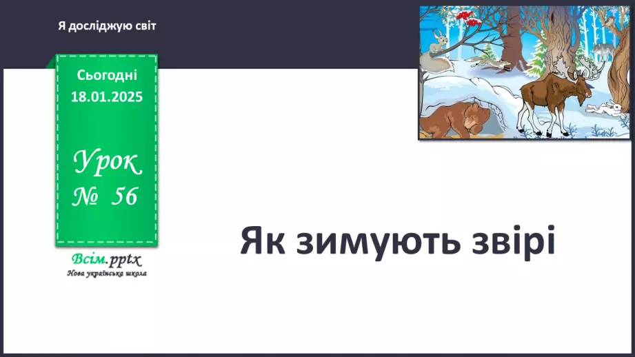№0056 - Як зимують птахи та звірі0 №0056 - Як зимують птахи та звірі0
