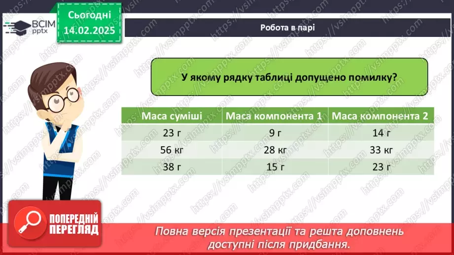 №023 - Масова частка компонентів у суміші10 №023 - Масова частка компонентів у суміші10