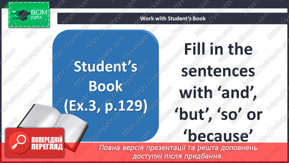 №105 - Grammar Search. Linking Words (‘and’, ‘but’, ‘so’, ‘because’).12 №105 - Grammar Search. Linking Words (‘and’, ‘but’, ‘so’, ‘because’).12