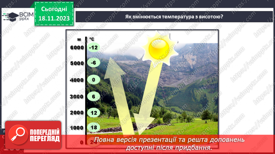 №25 - Як нагрівається атмосферне повітря. Нагрівання атмосферного повітря.17