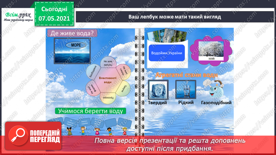 №026 - Створення лепбука «Кругообіг води в природі».26