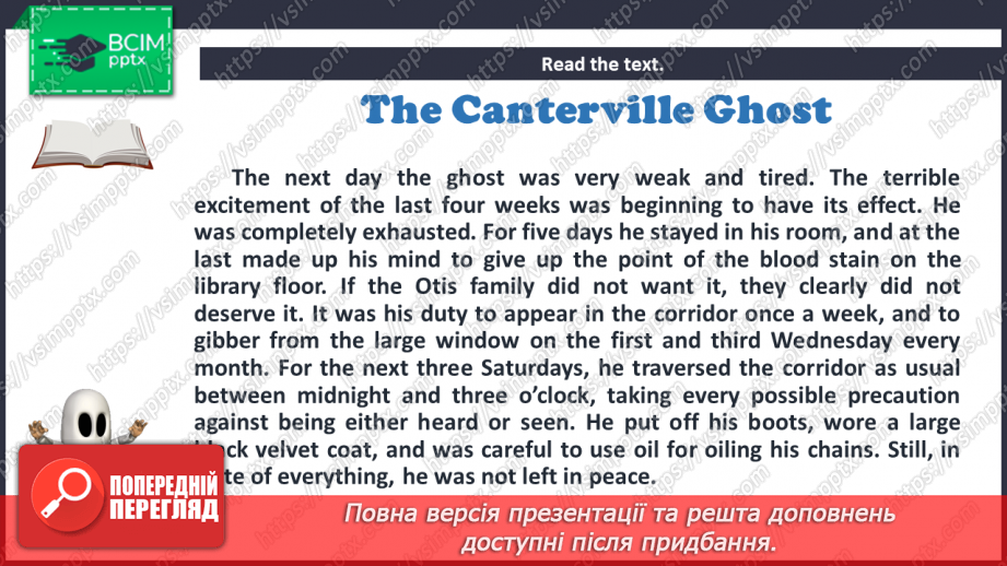 №064 - Literature Club. “The Canterville Ghost” (chapter IV) by Oscar Wilde.10