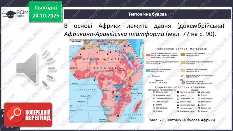 №20 - Тектонічна будова, рельєф і корисні копалини7 №20 - Тектонічна будова, рельєф і корисні копалини7