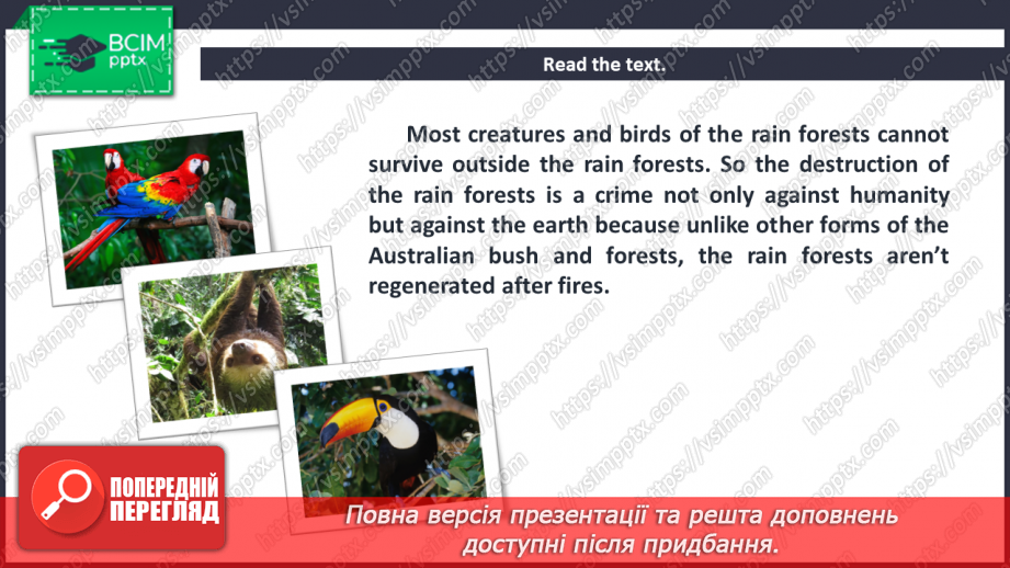 №043-48 - Fact File. Australia. The Rain Forests.12 №043-48 - Fact File. Australia. The Rain Forests.12