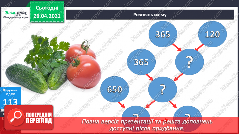 №091 - Письмове віднімання трицифрових чисел з переходом через розряд. Вправи і задачі на застосування вивчених випадків арифметичних дій.21