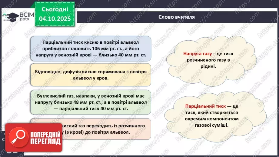 №019 - Будова й функції дихальної системи людини. Дихальні рухи. Газообмін у легенях і тканинах.25 №019 - Будова й функції дихальної системи людини. Дихальні рухи. Газообмін у легенях і тканинах.25