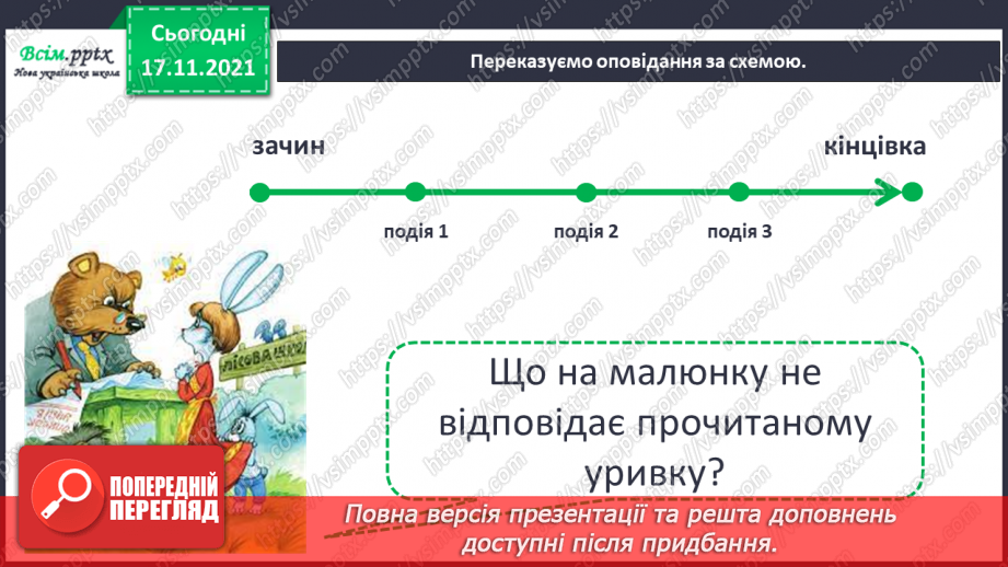 №173 - Будова тексту. «Дивовижні пригоди в лісовій школі» (Всеволод Нестайко)11