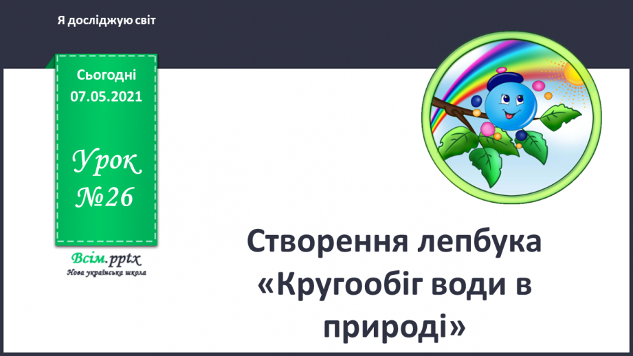 №026 - Створення лепбука «Кругообіг води в природі».0