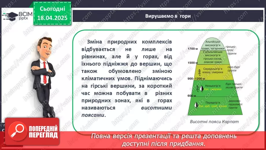 №61 - Природні зони та висотні пояси18
