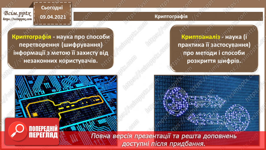 №09 - Криптографічні методи захисту інформації. Контроль цілісності програмних і інформаційних ресурсів.4