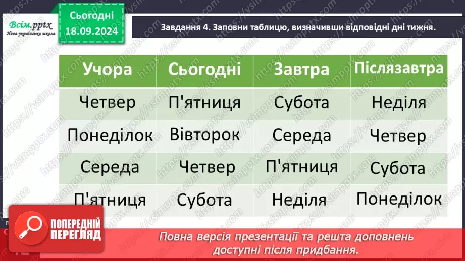 №018 - Вивчаємо одиниці часу: доба, тиждень, місяць, рік18