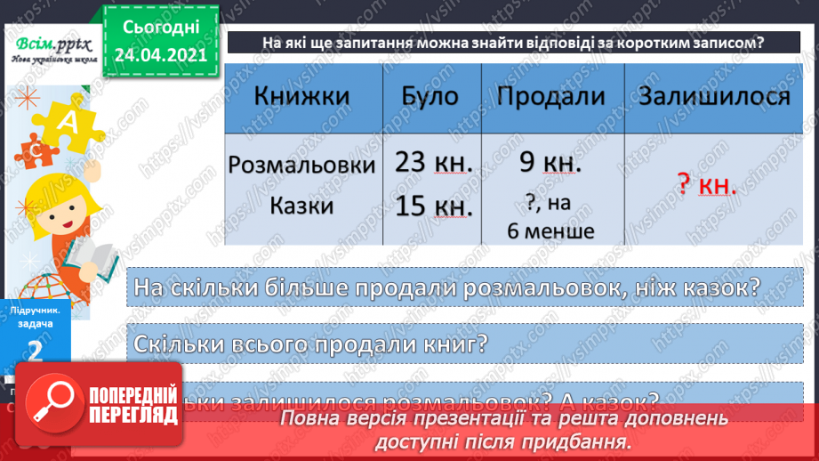 №045-46 - Додавання і віднімання двоцифрових чисел. Складання і розв’язування задач. Побудова прямокутника і знаходження периметру квадрата.12