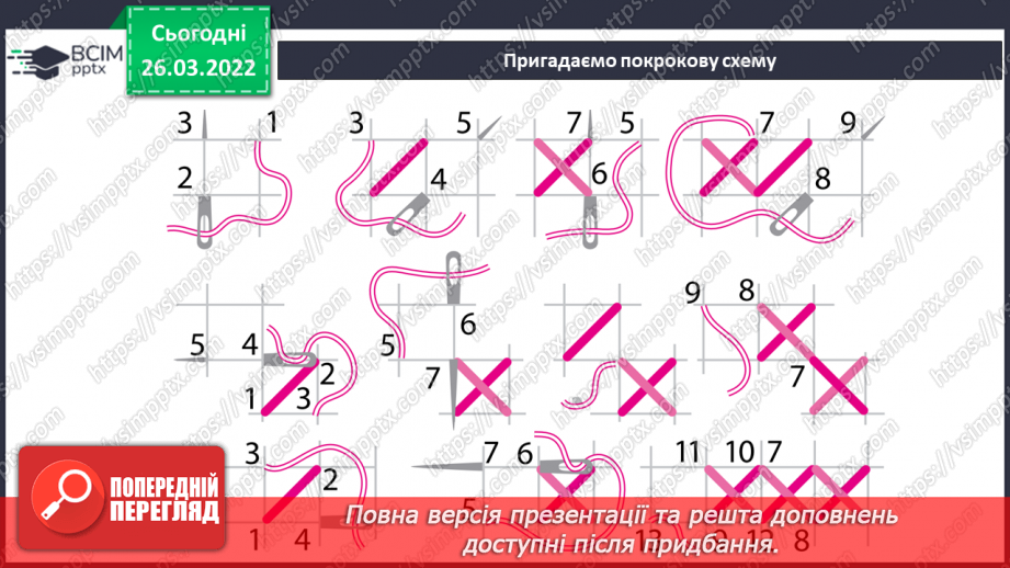 №27-28 - Інструктаж з БЖ. Проєкт «Вишивка хрестиком “Яблуко”»6 №27-28 - Інструктаж з БЖ. Проєкт «Вишивка хрестиком “Яблуко”»6
