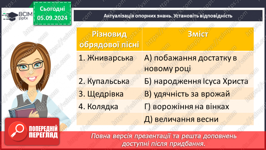 №06 - Пісні зимового циклу. «Добрий вечір тобі, пане господарю», «Щедрик, щедрик, щедрівочка», «Засівна». Урок виразного читання напам’ять пісень зимового циклу5