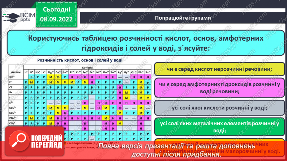 №07 - Будова молекули води. Поняття про водневий зв`язок і розчинність речовин.19