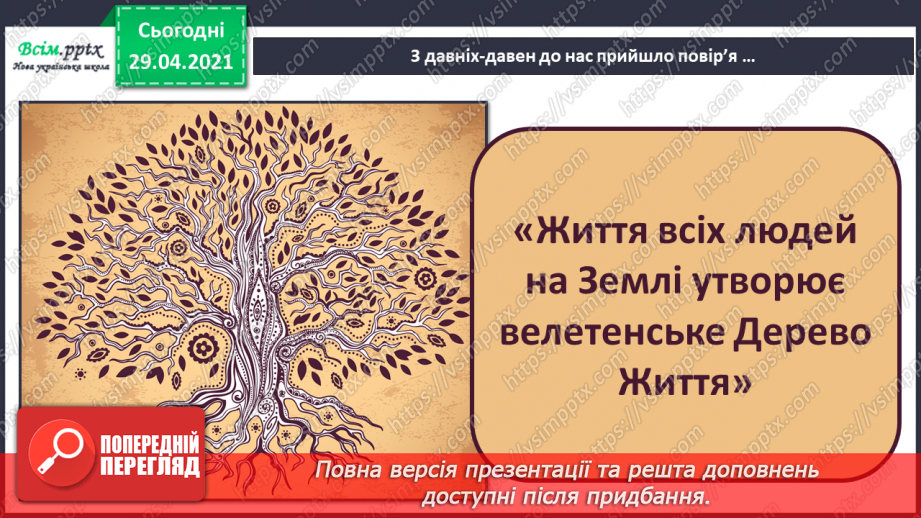 №08 - Дерево Життя. Козацькі пісні. Слухання: пісня «Родина» у виконанні Н. Яремчука. Виконання: «Ой на горі та женці жнуть»3