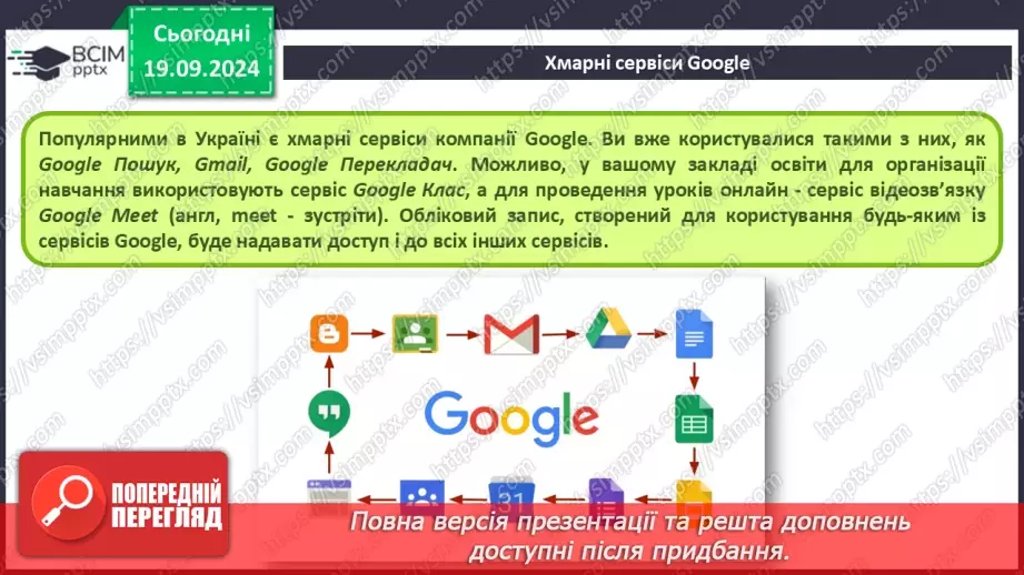 №09 - Хмарні сервіси. Онлайн-перекладачі. Сервіси Google. Синхронізація файлів17