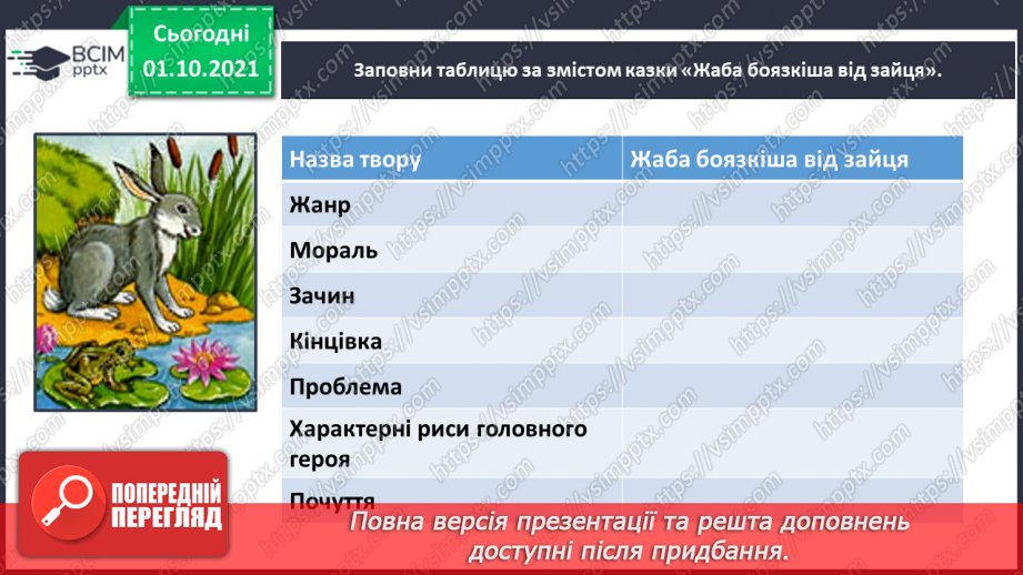 №021 - Байки і притчі. Жаба боязкіша від зайця (Народна байка). Без труда нема плода (Народна притча). Записала Олена Пчілка19 №021 - Байки і притчі. Жаба боязкіша від зайця (Народна байка). Без труда нема плода (Народна притча). Записала Олена Пчілка19