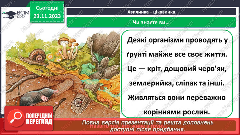 №042 - Значення ґрунту для живої природи .13 №042 - Значення ґрунту для живої природи .13