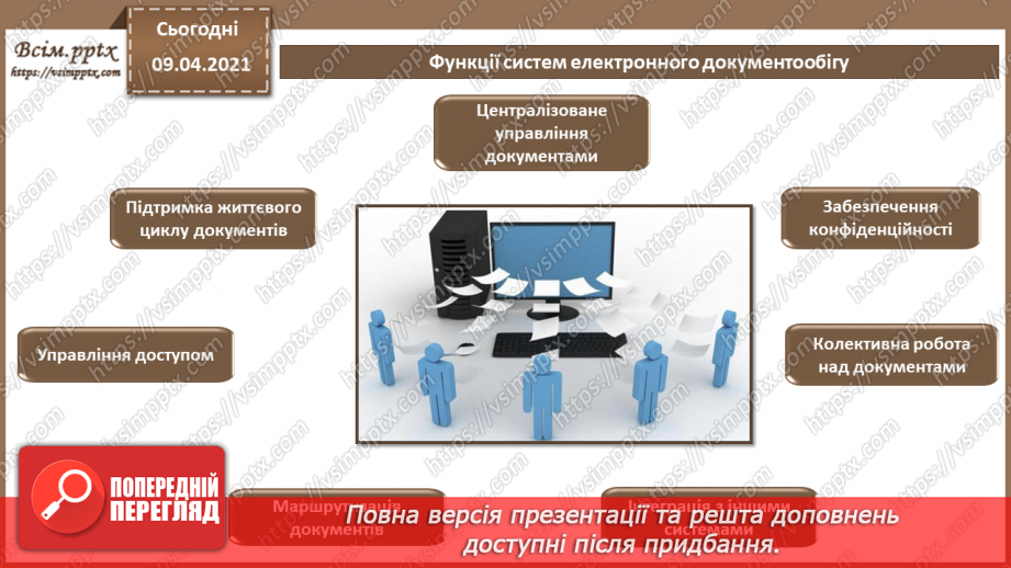 №007 - Системи управління електронними документами. Технічні засоби обробки документів та інформації.6