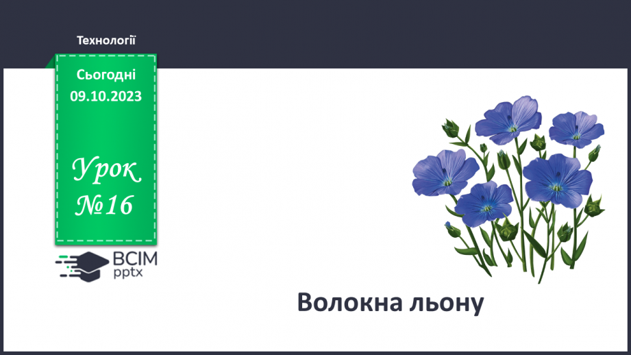 №16 - Волокна льону0