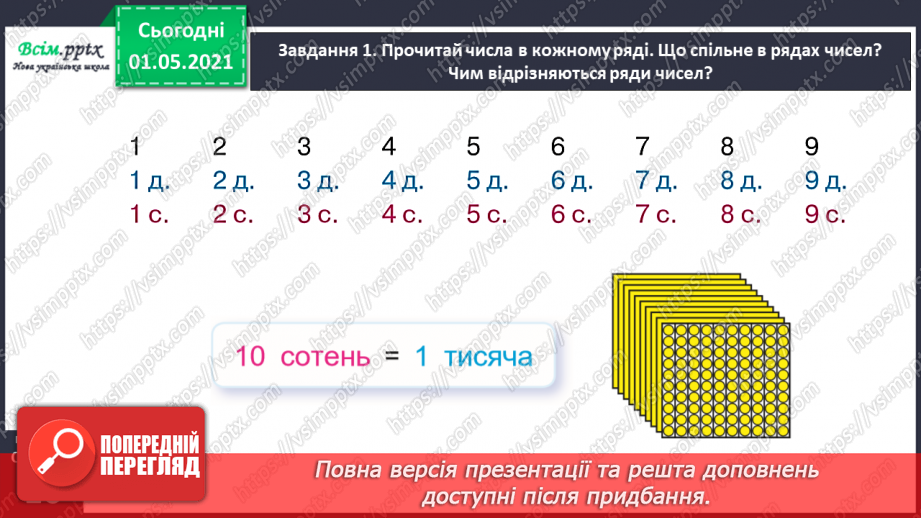 №087 - Знайомимось із лічильною одиницею - сотня25