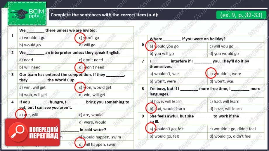 №18 - Умовні речення третього типу.  Вдосконалення граматичних навичок.  Third Conditional Sentences.  Build Up Your Grammar.36 №18 - Умовні речення третього типу.  Вдосконалення граматичних навичок.  Third Conditional Sentences.  Build Up Your Grammar.36