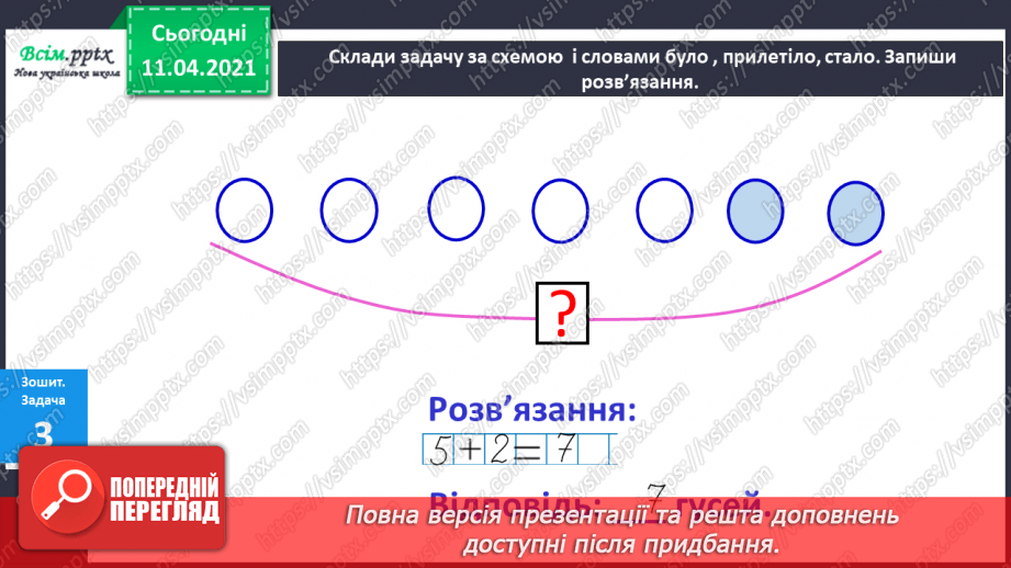 №050 - Додавання і віднімання числа 1. Складання і розвʼязування задач на знаходження суми чи остачі.18