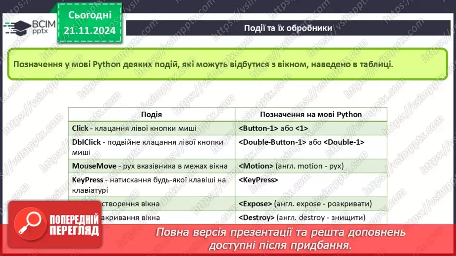 №25-27 - Події. Обробники подій.8