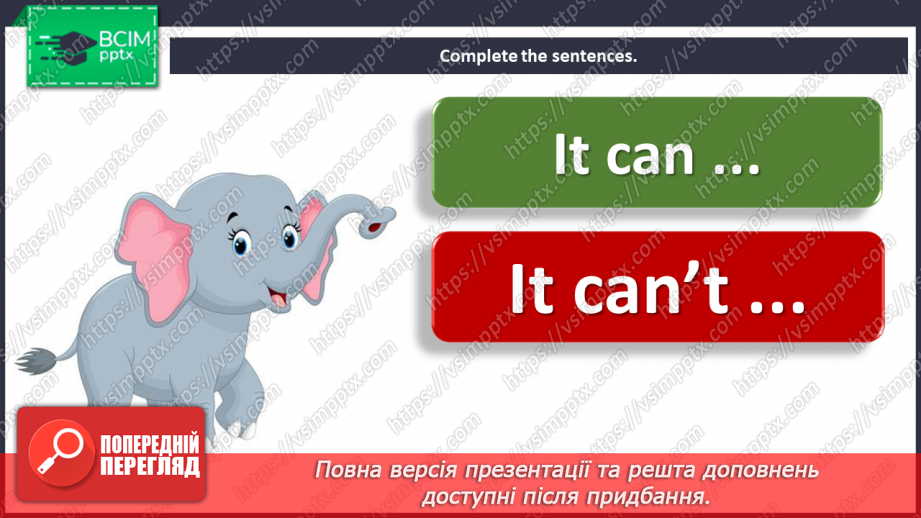 №053 - Animals – 5c. “It can/can’t …”, It can … and …”, “It cannot …, but it can …”13