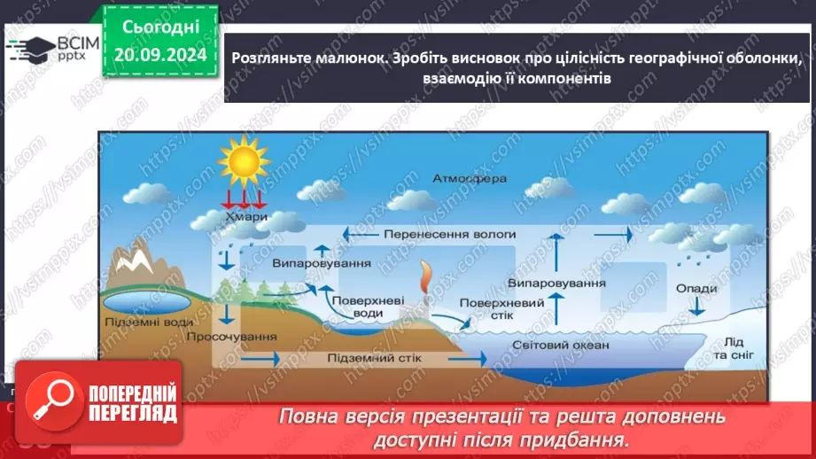 №09 - Географічна оболонка – найбільший природний комплекс Землі.10