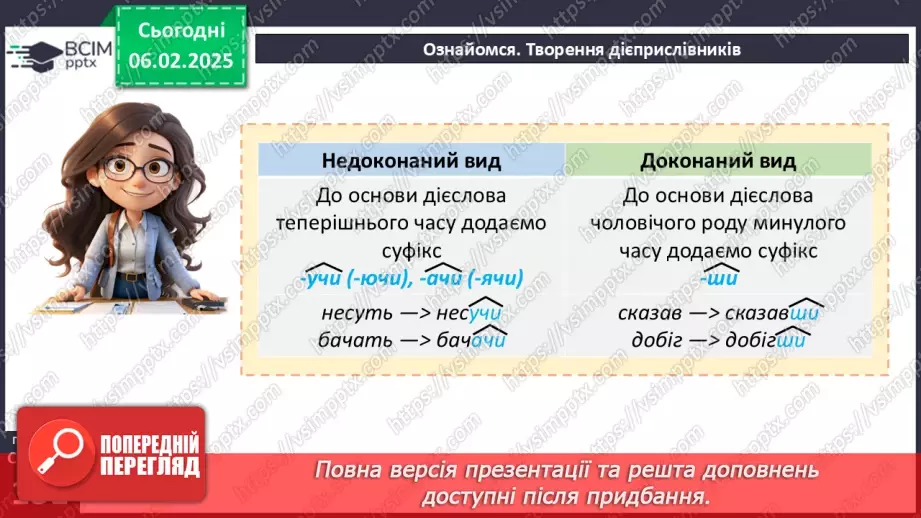 №066 - Дієприслівники недоконаного й доконаного виду. Час дієприслівниківм10