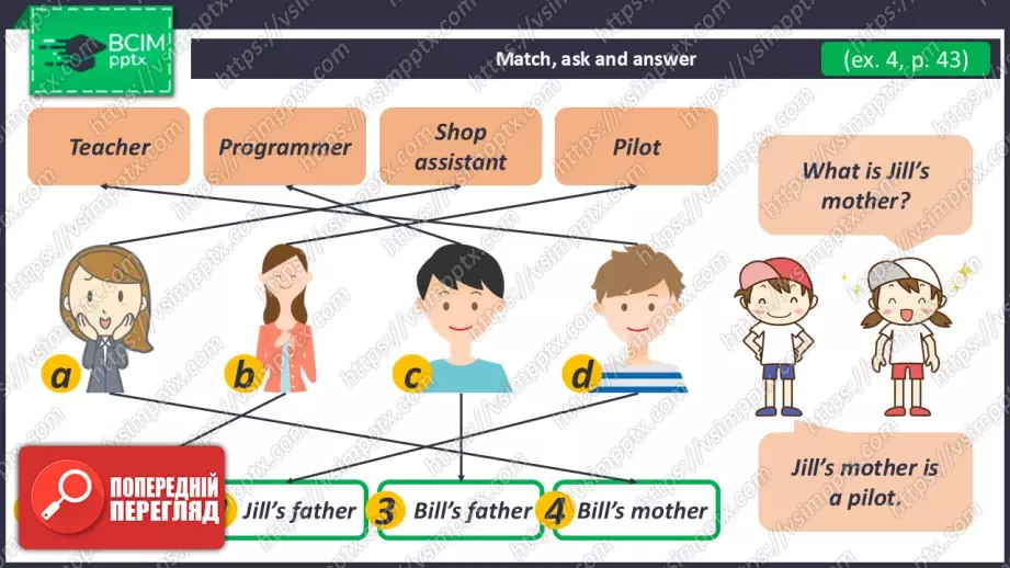 №028 - Люди різних професій. Розвиток навичок зорового сприймання. Робота з текстом та малюнками. People of Many Professions.15 №028 - Люди різних професій. Розвиток навичок зорового сприймання. Робота з текстом та малюнками. People of Many Professions.15