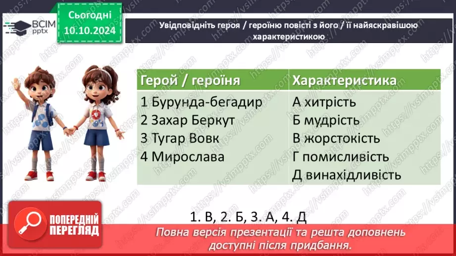 №16 - Іван Франко «Захар Беркут». Групування персонажів19