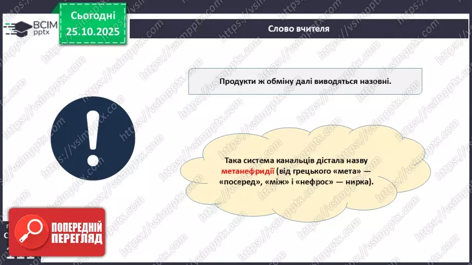 №028 - Виділення як властивість живого. Еволюція видільної системи тварин.13 №028 - Виділення як властивість живого. Еволюція видільної системи тварин.13