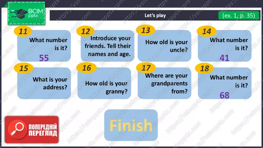 №023 - Моя сім’я та друзі. Узагальнення вивченого матеріалу. Revision.10 №023 - Моя сім’я та друзі. Узагальнення вивченого матеріалу. Revision.10